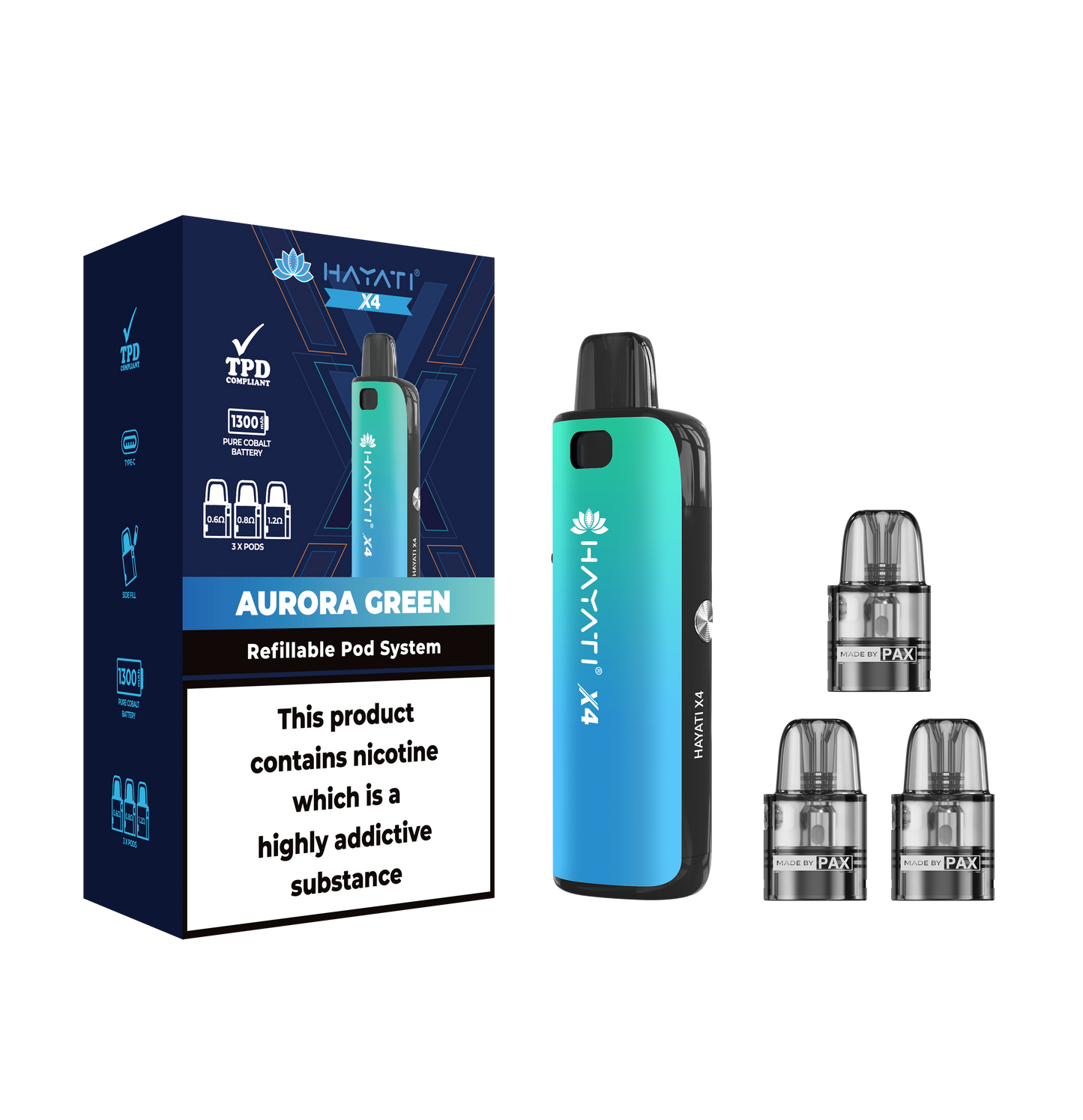 Hayati X4 Refillable Pod System Kit