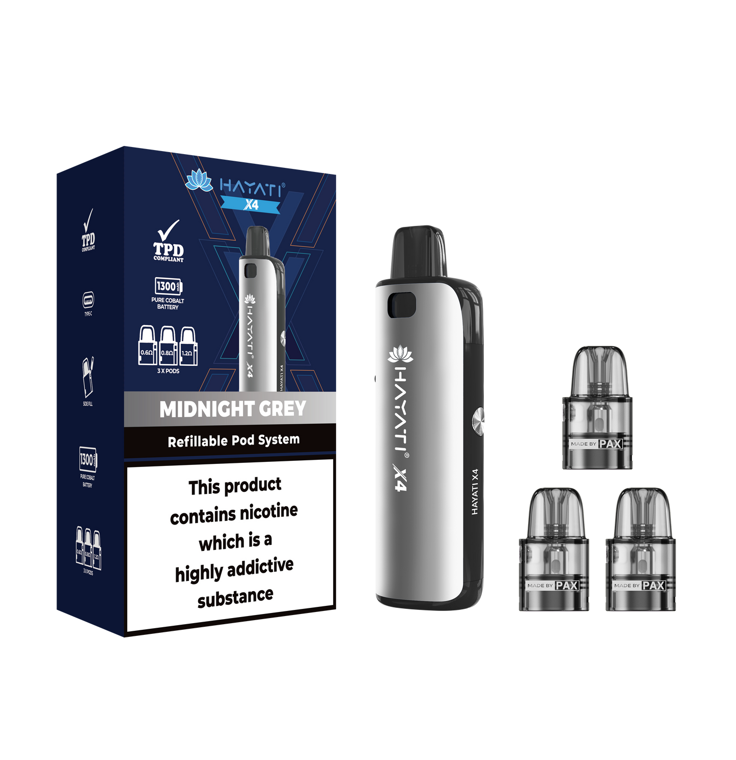 Hayati X4 Refillable Pod System Kit