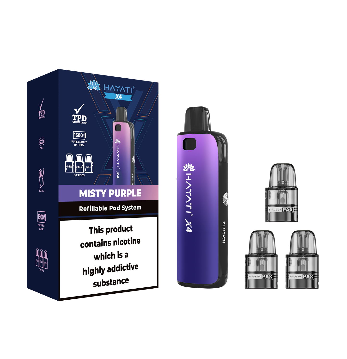 Hayati X4 Refillable Pod System Kit