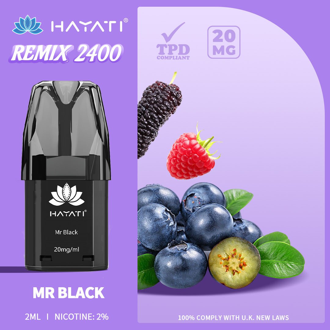Hayati Remix 2400 Puffs Replacement Pods - Mcr Vape Distro